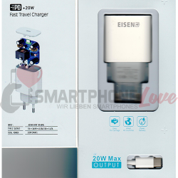 Eisenz 20W USB-C Schnelladapter mit Typ-C Kabel
