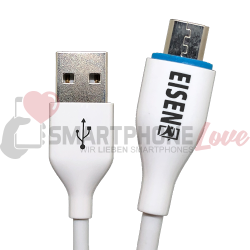 Eisenz Micro-USB 3A Fast Charging Kabel 1m weiß